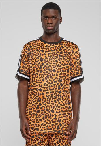 Urban Classics Oversized  Mesh AOP Tee orangeleopard - S