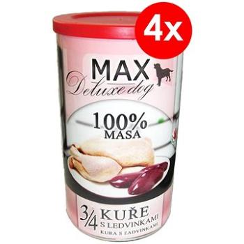 MAX deluxe 3/4 kurčaťa s ľadvinkami 1200 g, 4 ks (8594025084418)