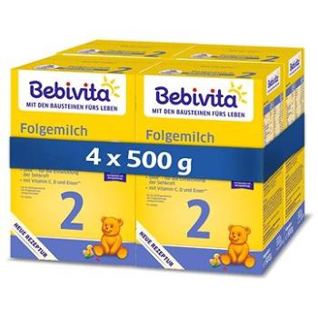 BEBIVITA 2 Pokračovacia dojčenská výživa 6m+  4× 500 g (4018852021070)