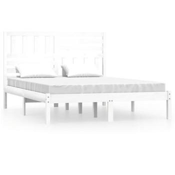 Rám postele biely masívna borovica 120 × 200 cm, 3101019