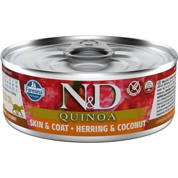 N&D Cat Quinoa adult Herring & Coconut 80 g (8606014102154)