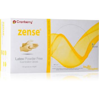 Cranberry Zense Natural latexové nepudrované rukavice veľkosť M 50 ks