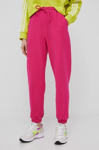 Nohavice adidas Originals Trefoil Moments HE9506 dámske, ružová farba, jednofarebné