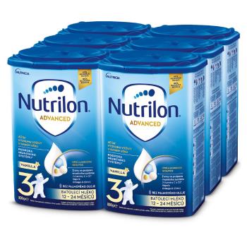 NUTRILON 3 Advanced Vanilla Pokračovacie batoľacie mlieko od 12 - 24 mesiacov 6 x 800 g