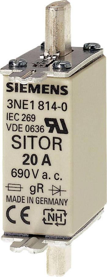 Siemens 3NE18150 sada poistiek   Veľkosť poistky = 0  25 A  690 V 1 ks