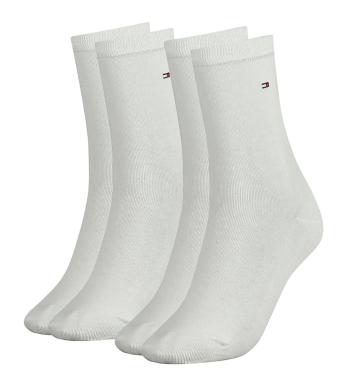 TOMMY HILFIGER - 2PACK TH casual biele dámske ponožky-39-42