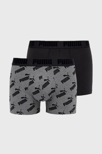 Boxerky Puma (2-pack) 935054 pánske, šedá farba