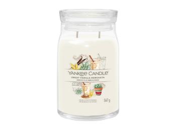 Yankee Candle Aromatická sviečka Signature sklo veľké Sweet Vanilla Horchata 567 g