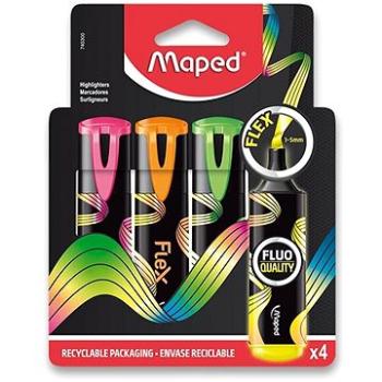 MAPED Fluo Peps Flex, 4 farby (740300)