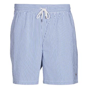 Polo Ralph Lauren  MAILLOT SHORT DE BAIN RAYE SEERSUCKER CORDON DE SERRAGE ET POCHE  Plavky Modrá