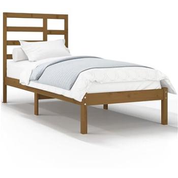 Rám postele medovo hnedý masívne drevo 90 × 190 cm Single, 3105763