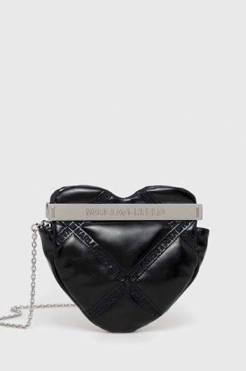 Listová kabelka Karl Lagerfeld čierna farba