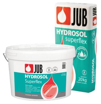 HYDROSOL SUPERFLEX 2K - Elastická vodotesná 2K hmota sivá 20+8 kg (komponent A+B)