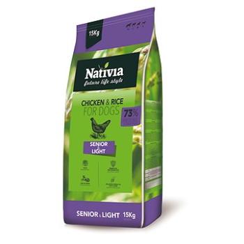 Nativia Senior & Light – Chicken & Rice 15 kg (8595045402206)