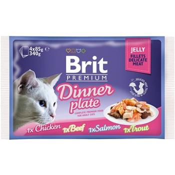 Brit Premium Cat Delicate Fillets in Jelly Dinner Plate 340 g (4× 85 g) (8595602519392)