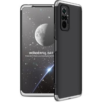 360° Ochranný kryt Xiaomi Redmi Note 10 Pro čierny-strieborný