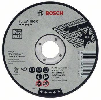 Bosch Accessories 2608603502 2608603502 rezný kotúč rovný  115 mm 22.23 mm 1 ks