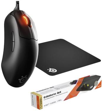 Steelseries Prime Gaming Mouse, Qck Medium Bundle herná myš káblový optická čierna 5 null 18000 dpi ergonomická