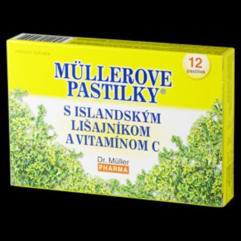 Dr. Müller Pharma müllerove pastilky s island. lišajníkom a vitamin C 12 ks