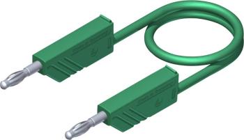 SKS Hirschmann CO MLN 50/2,5 merací kábel [lamelový zástrčka 4 mm - lamelový zástrčka 4 mm] 0.50 m zelená 1 ks