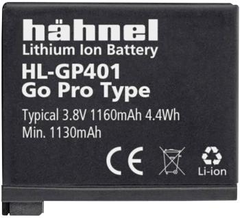 Hähnel Fototechnik GoPro Hero HD4, HL-GP401 akumulátor do kamery Náhrada za orig. akumulátor AHDBT-401, 3661-1227 3.8 V