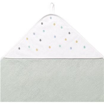 BabyOno froté uterák s kapucňou 100 × 100 cm, svetlozelený (5901435411674)