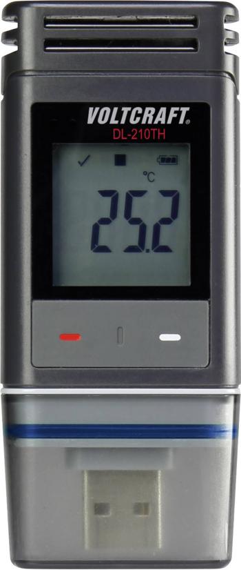 VOLTCRAFT DL-210TH teplotný datalogger, vlhkostný datalogger  Merné veličiny teplota, vlhkosť vzduchu -30 do +60 °C 0 do
