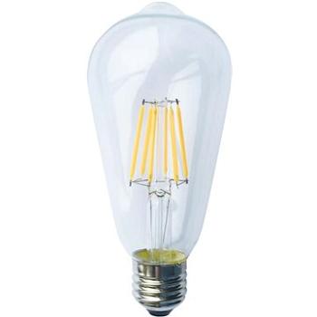 Retro LED Filament žiarovka ST64 Clear 6 W / 230 V / E27 / 4 000 K / 620 Lm / 360° / DIM (EDIS6NWDIM)