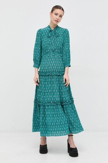 Šaty Luisa Spagnoli zelená farba, maxi, áčkový strih