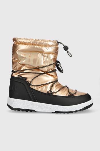 Detské snehule Moon Boot JR Girl Boot Met zlatá farba