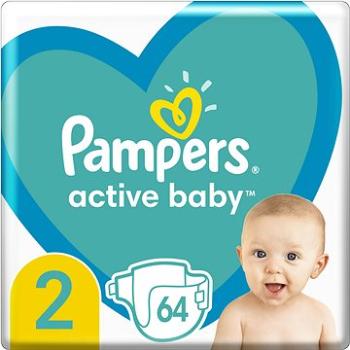 PAMPERS Active Baby veľkosť 2, (64 ks), 4 – 8 kg (8006540045428)