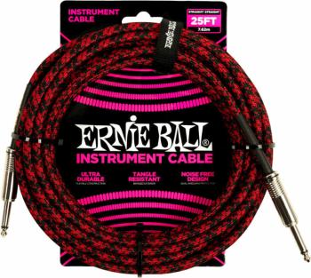 Ernie Ball Braided Straight Straight Inst Cable 7,5 m Rovný - Rovný Nástrojový kábel