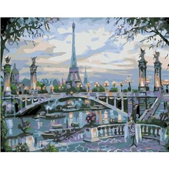 Maľovanie podľa čísel – Eiffelova veža za mostom (HRAmal00371nad)