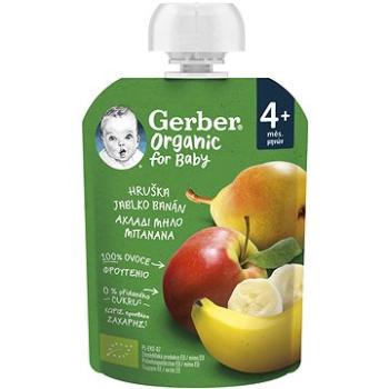 GERBER Organic kapsička hruška, jablko a banán 90 g (8445290308078)
