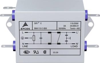 TDK B84115EB110 odrušovací filter samohasiace 250 V/AC 10 A 47 µH (d x š x v) 159 x 50.8 x 44.5 mm 1 ks