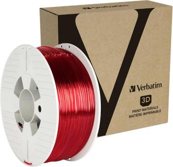 Verbatim 55062  vlákno pre 3D tlačiarne PETG plast  2.85 mm 1 kg červená (transparentná)  1 ks