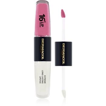 Dermacol 16H Lip Colour dlhotrvajúci rúž a lesk na pery odtieň 11 2x4 ml