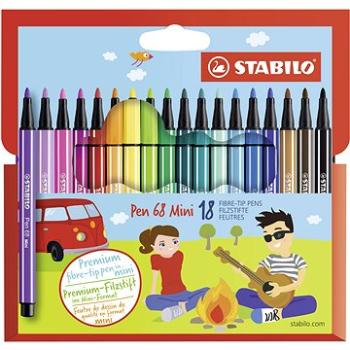 STABILO Pen 68 Mini, 18 ks, kartónové puzdro (4006381379694)