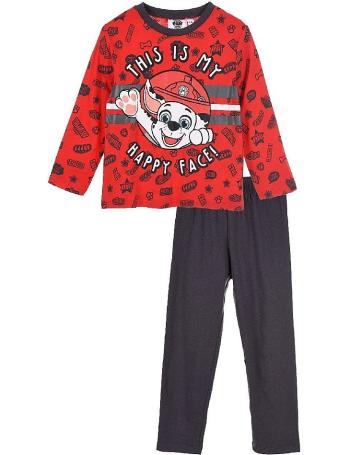 červeno-sivé pyžamo pre chlapcov paw patrol vel. 110