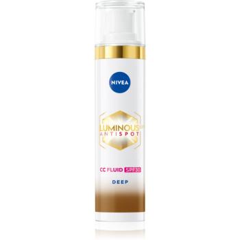 NIVEA Luminous 630 Anti Spot rozjasňujúci CC krém SPF 30 odtieň Deep 40 ml