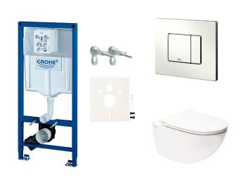 Cenovo zvýhodnený závesný WC set Grohe do ľahkých stien / predstenová montáž + WC SAT Infinitio SIKOGRSINF2S