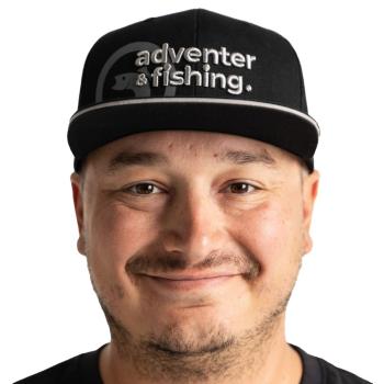 Adventer & fishing šiltovka blackr s rovným šiltom