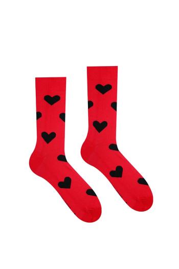Čierno-červené ponožky Valentín Ona