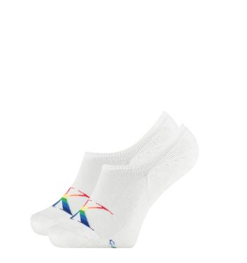 CALVIN KLEIN - CK jeans logo white neviditeľné ponožky - pride edition-UNI