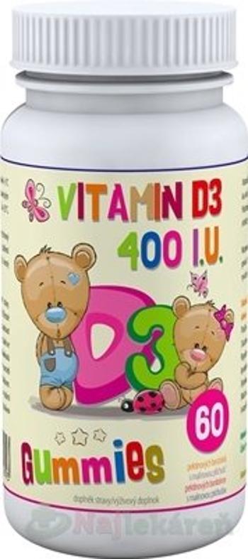 VITAMIN D3 400 I.U. Gummies - Clinical pektínové bonbóny s malinovou príchuťou 60 ks