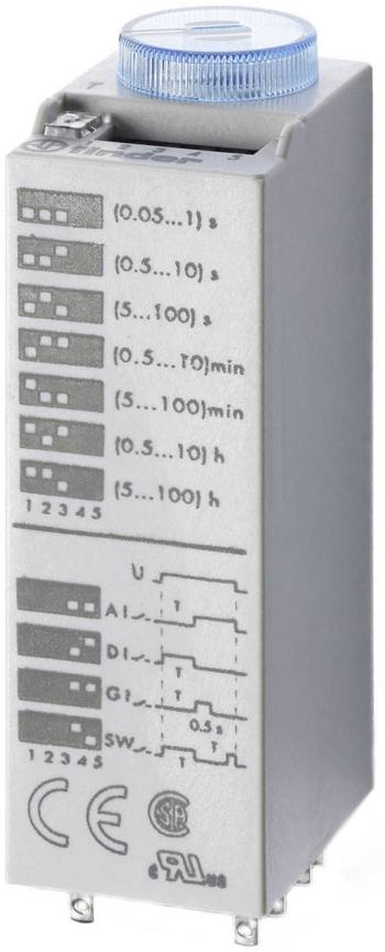 Finder 85.02.8.240.0000 časové relé multifunkčné 230 V/AC 1 ks Čas.rozsah: 0.05 s - 100 h 2 prepínacie