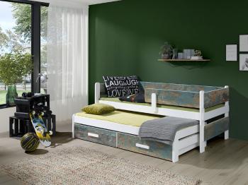 ArtBed Detská posteľ s prístelkou SOLANO Prevedenie: Morenie - Farba