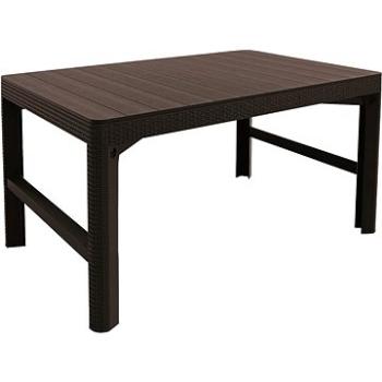 KETER Stôl záhradný LYON RATTAN hnedý – dve výšky stola (233834)
