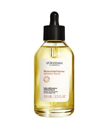 L`Occitane en Provence Nočný regeneračný olej na suché a poškodené vlasy Intensive Repair (Sublimating Oil) 100 ml