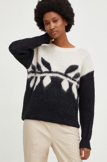 Vlnený sveter Answear Lab dámsky, béžová farba, teplý,